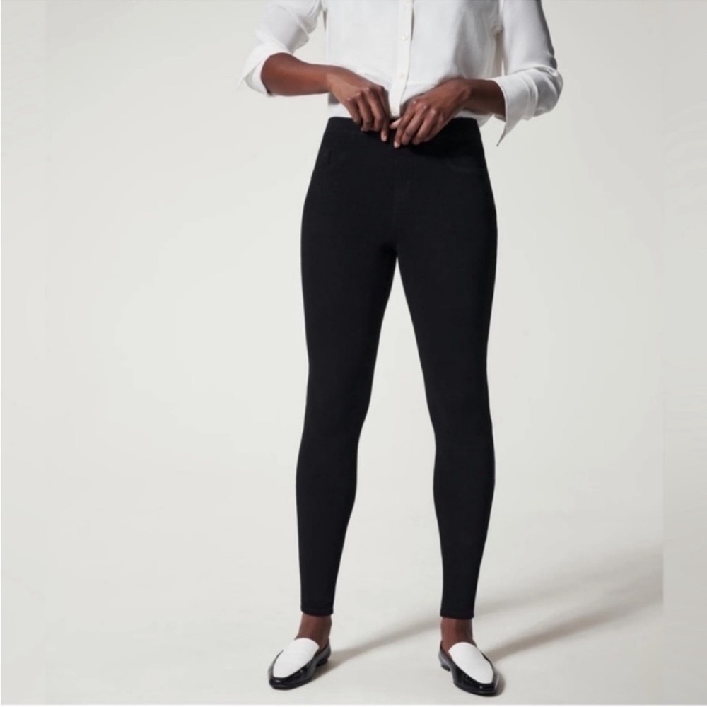 NWT SPANX Ankle Jean-ish Leggings XL Black 20018R